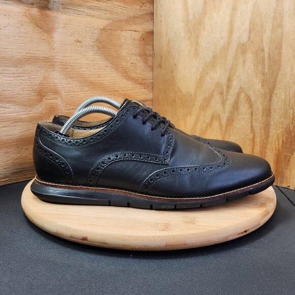 Cole Haan Grand Wingtip Mens Leather Oxford Shoes - Picture 1 of 9
